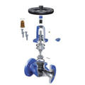 DIN Y Type Bellow Globe Valve Cast Steel Stainless Steel Pn16-Pn40 for Steam/Hot Oil/Water